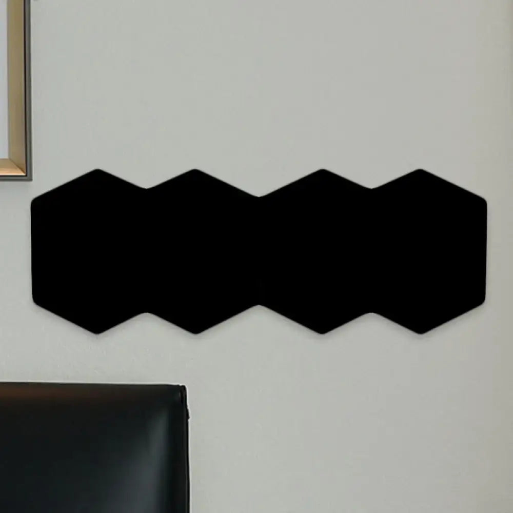 Black hexagon wall sconce with three connected panels Decorbites Home & Garden on Tampa Home & Garden Store