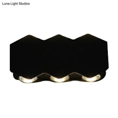 Black LED Wall Washer by Decorbites with wave-pattern housing on Tampa Home & Garden Store