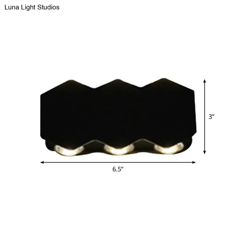 Black LED Wall Washer by Decorbites, black fixture with LED bottom, 6.5 in wide x 3 in tall on Tampa Home & Garden Store
