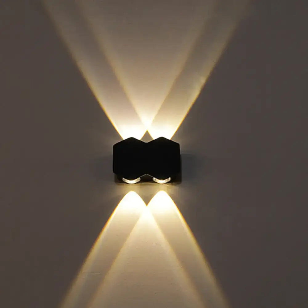 Black LED Wall Washer by Decorbites wall light with dual upward and downward beam pattern on Tampa Home & Garden Store
