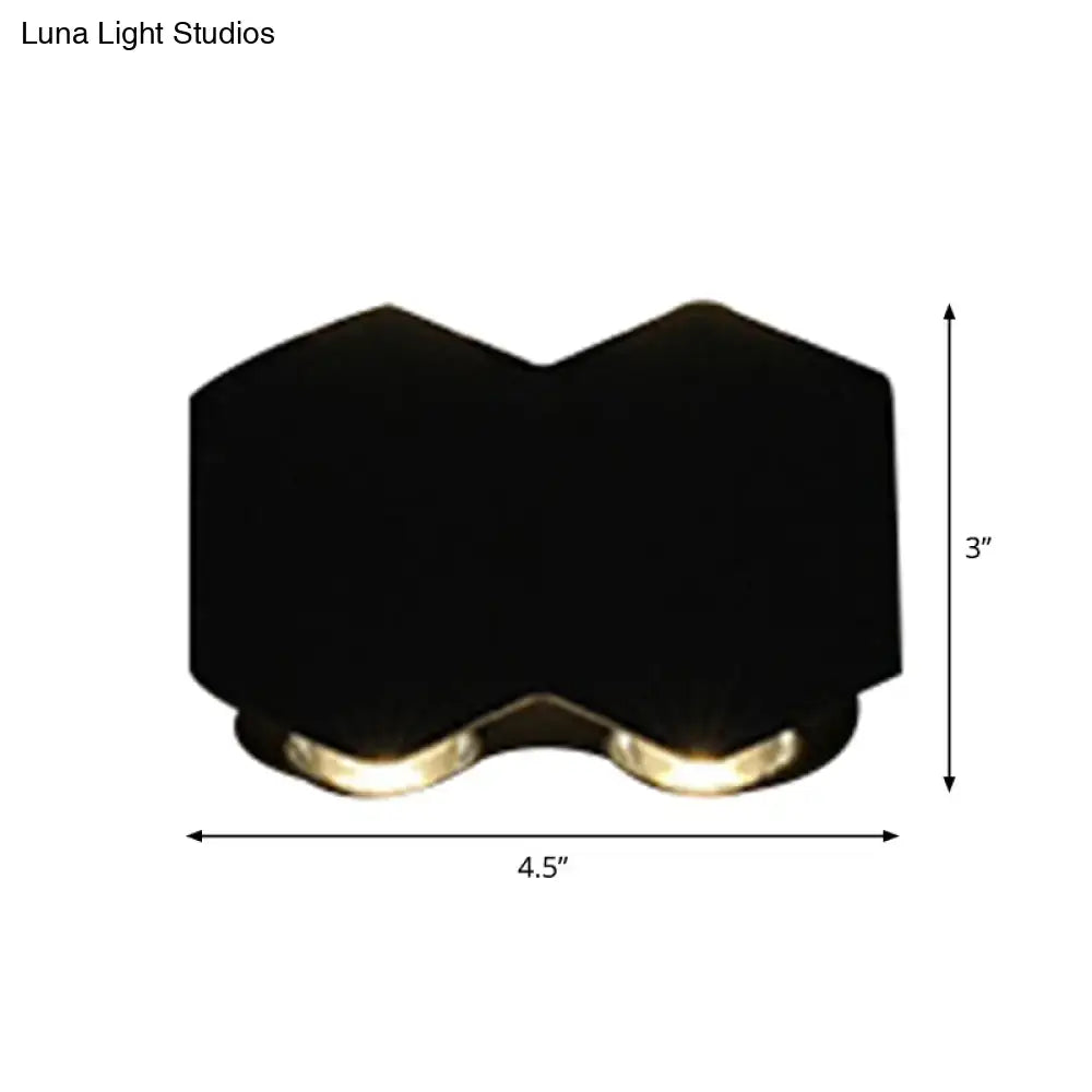 Decorbites Black LED Wall Washer with black housing and LEDs on Tampa Home & Garden Store