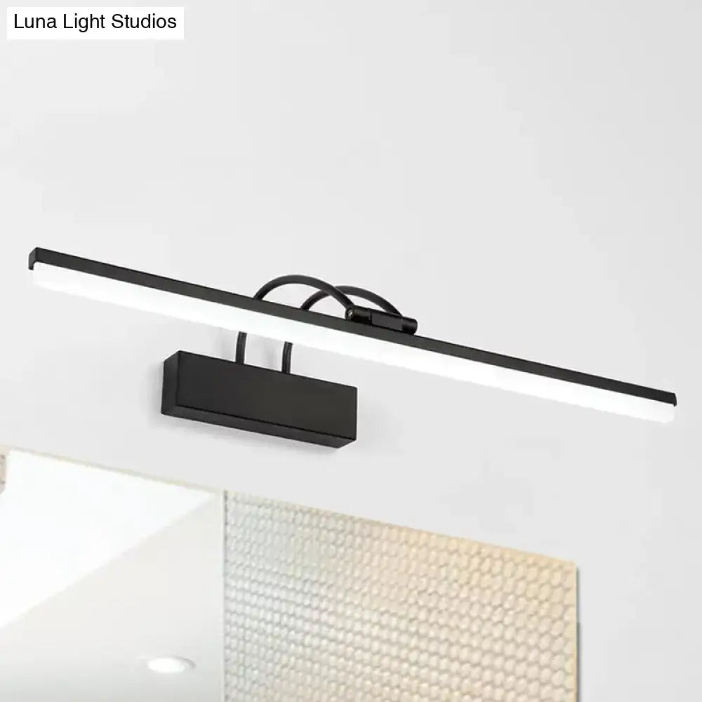 Modern black LED vanity lighting fixture wall sconce by Decorbites for bathroom on Tampa Home & Garden Store