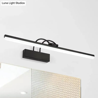 Modern black LED vanity lighting fixture wall sconce by Decorbites for bathroom on Tampa Home & Garden Store