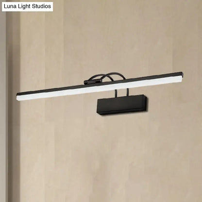 Decorbites modern black LED vanity lighting fixture horizontal bathroom wall sconce on Tampa Home & Garden Store