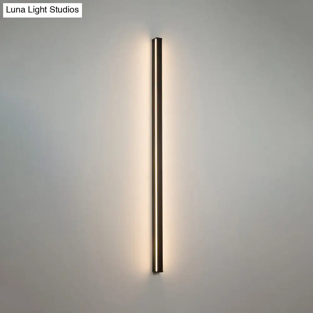 Modern black linear flush mount wall sconce by Decorbites, vertical hallway LED bar on Tampa Home & Garden Store