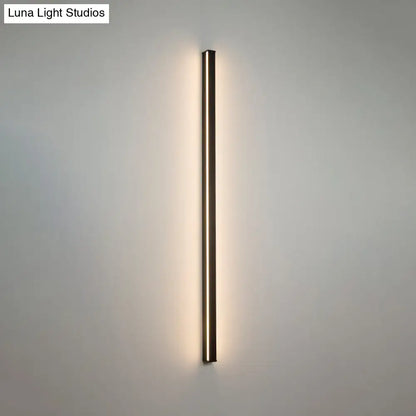 Modern black linear flush mount wall sconce by Decorbites, vertical hallway LED bar on Tampa Home & Garden Store