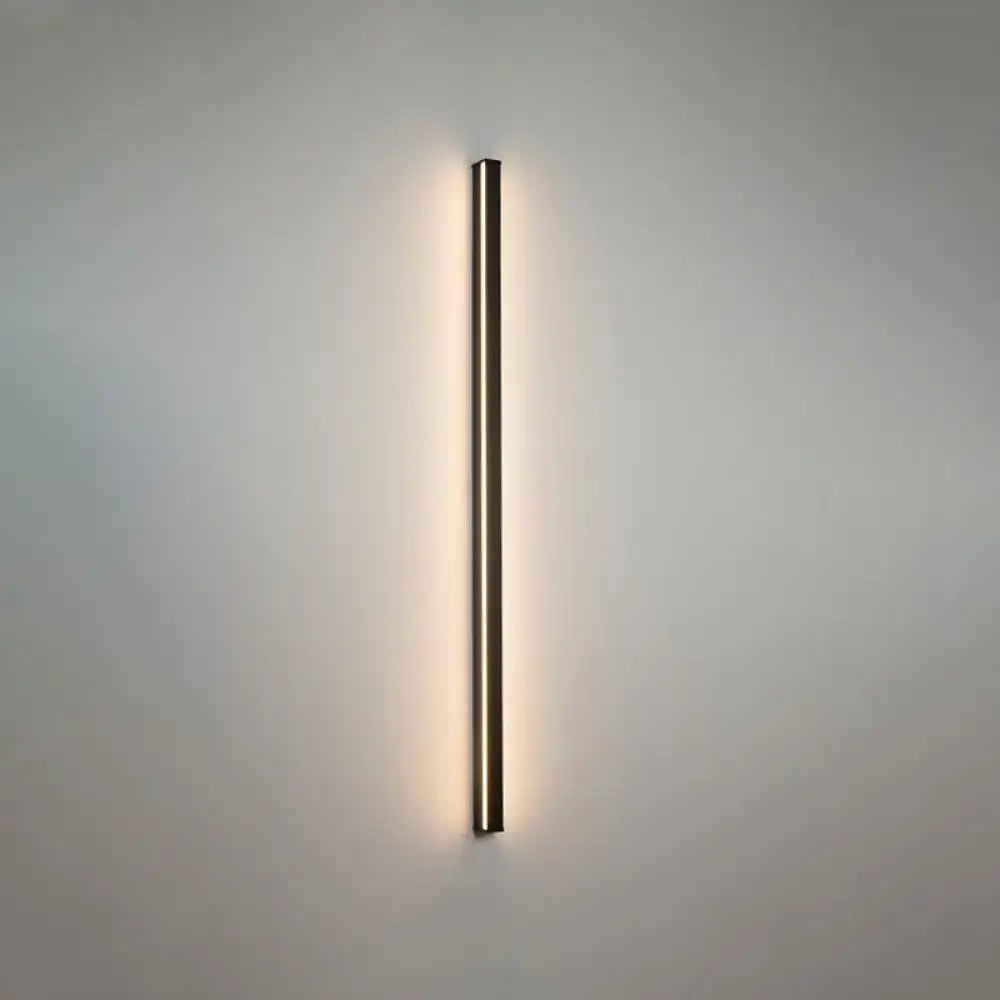 Modern black linear flush mount wall sconce by Decorbites, vertical bar hallway light on Tampa Home & Garden Store