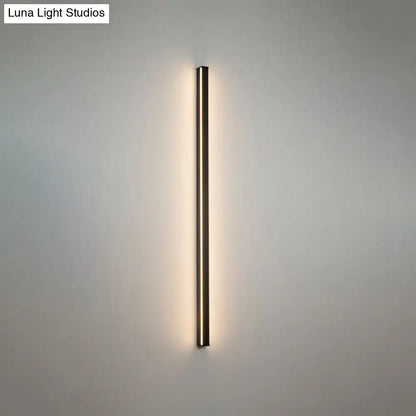 Modern black metal linear flush mount wall sconce hallway light by Decorbites on Tampa Home & Garden Store
