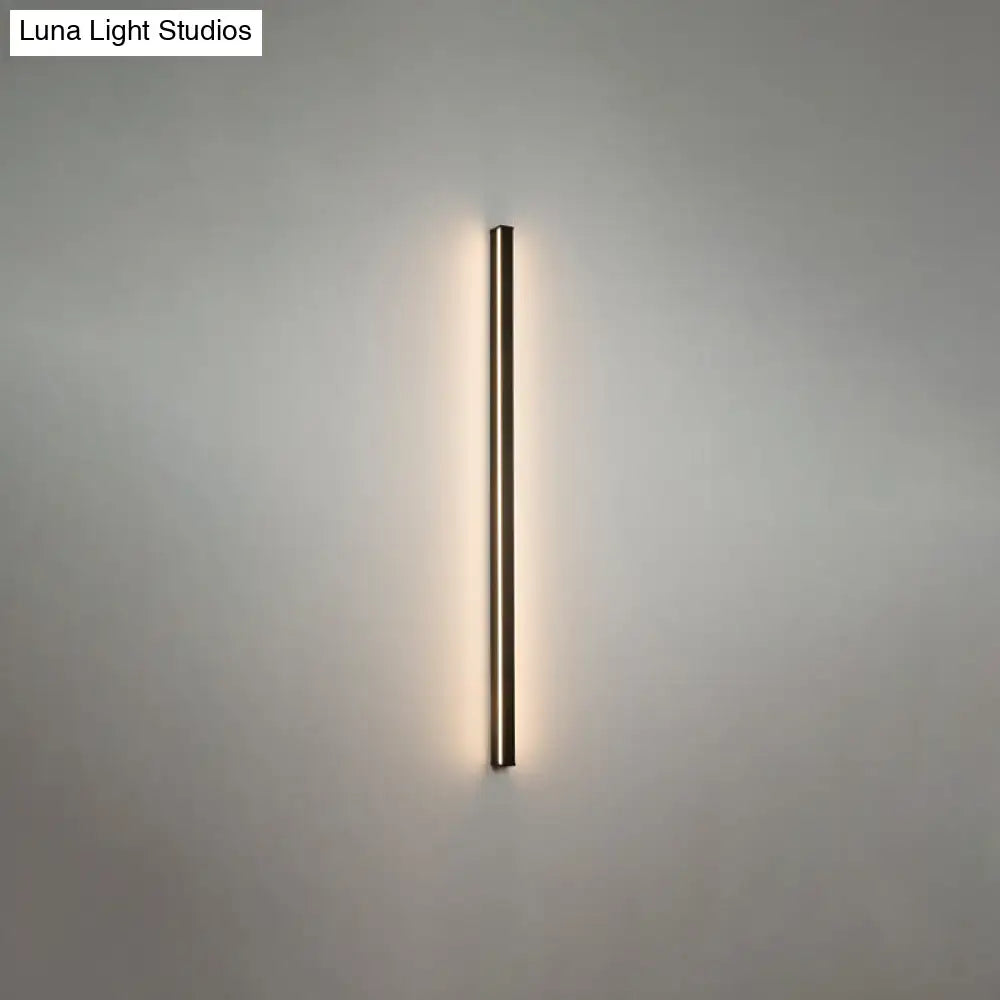 Modern black linear flush mount wall sconce by Decorbites, vertical hallway light on Tampa Home & Garden Store