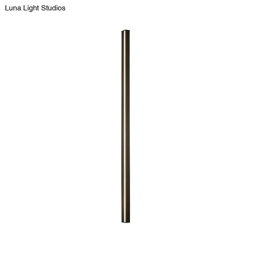 Modern black linear flush mount wall sconce with vertical bar for hallway Decorbites on Tampa Home & Garden Store
