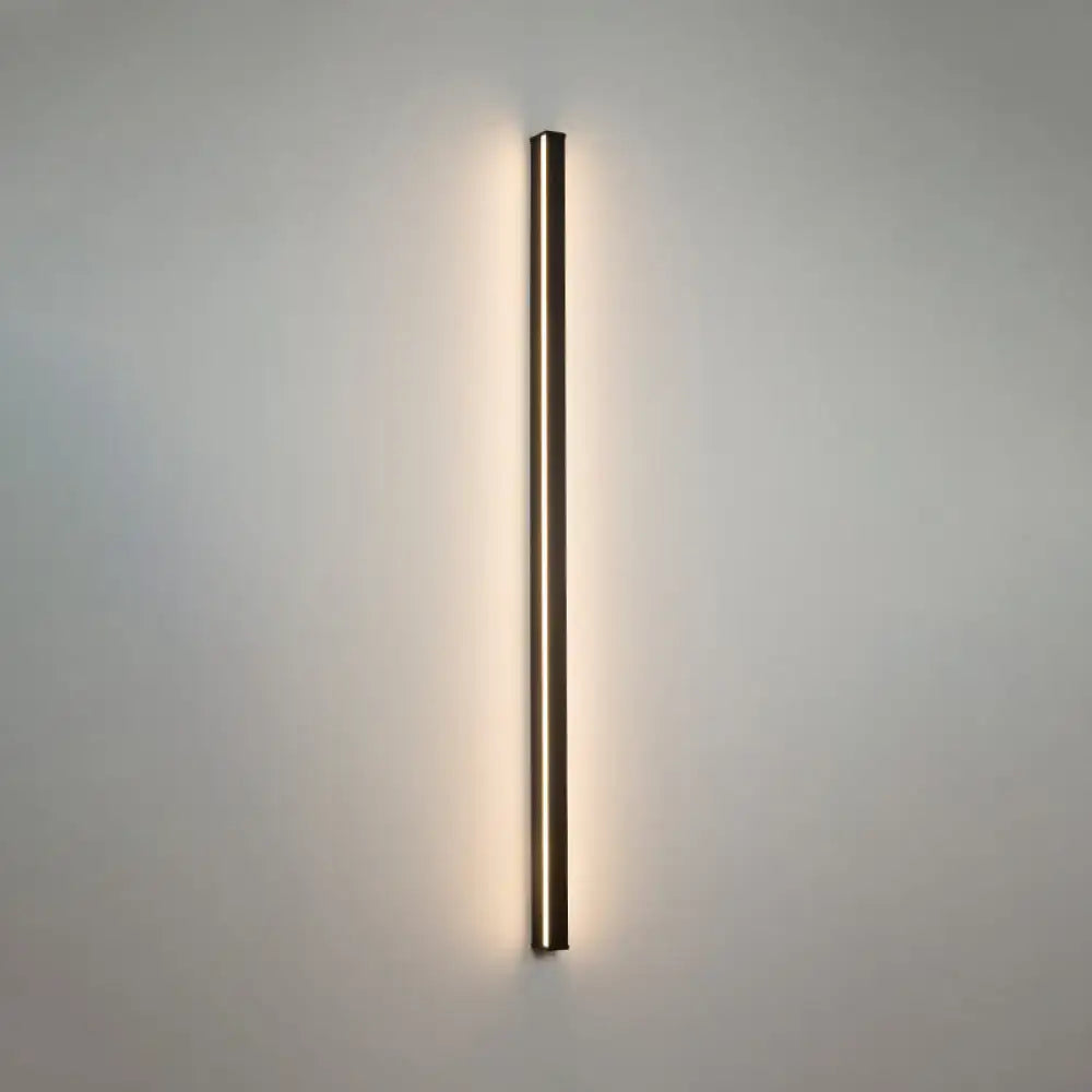Decorbites modern black linear flush mount wall sconce, vertical LED bar hallway light on Tampa Home & Garden Store