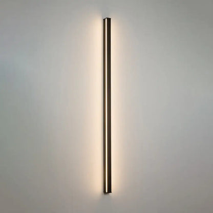 Modern black linear flush mount wall sconce vertical LED bar lighting warm glow Decorbites on Tampa Home & Garden Store