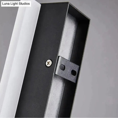 Modern Black Linear LED Wall Light Garden Sconce