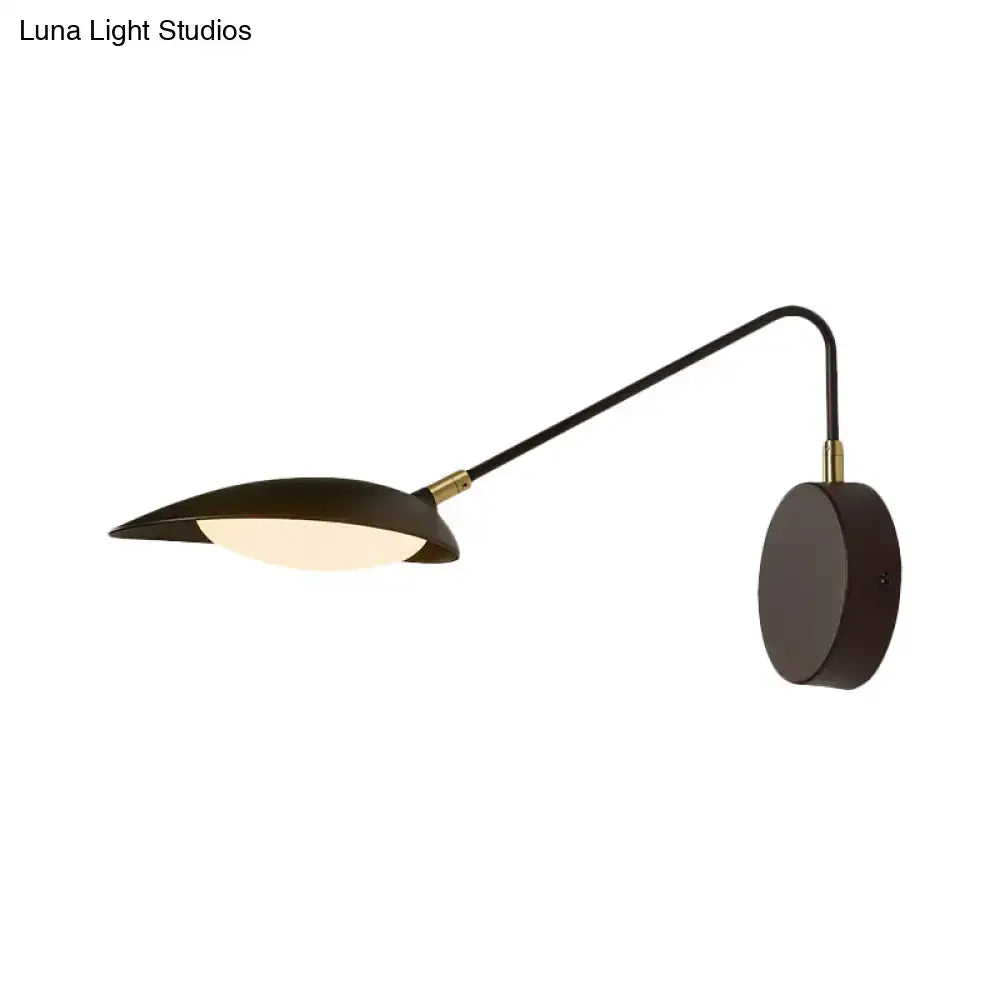 Black adjustable oval reading lamp with wall mount by Decorbites on Tampa Home & Garden Store