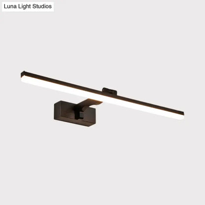 Modern Black Metal LED Wall Lamp Warm White