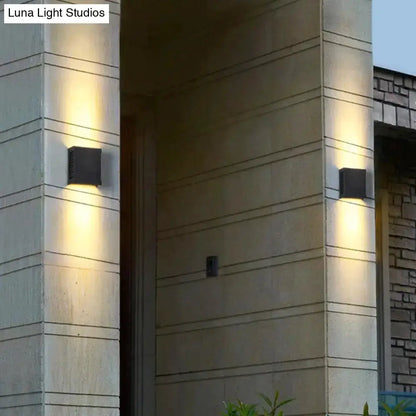 Modern black metal shade wall light outdoor sconce pair of wall lights on front Decorbites on Tampa Home & Garden Store