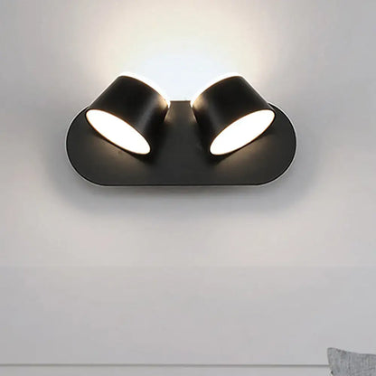 Black metal cone-shade sconce 2-light wall fixture Decorbites on Tampa Home & Garden Store