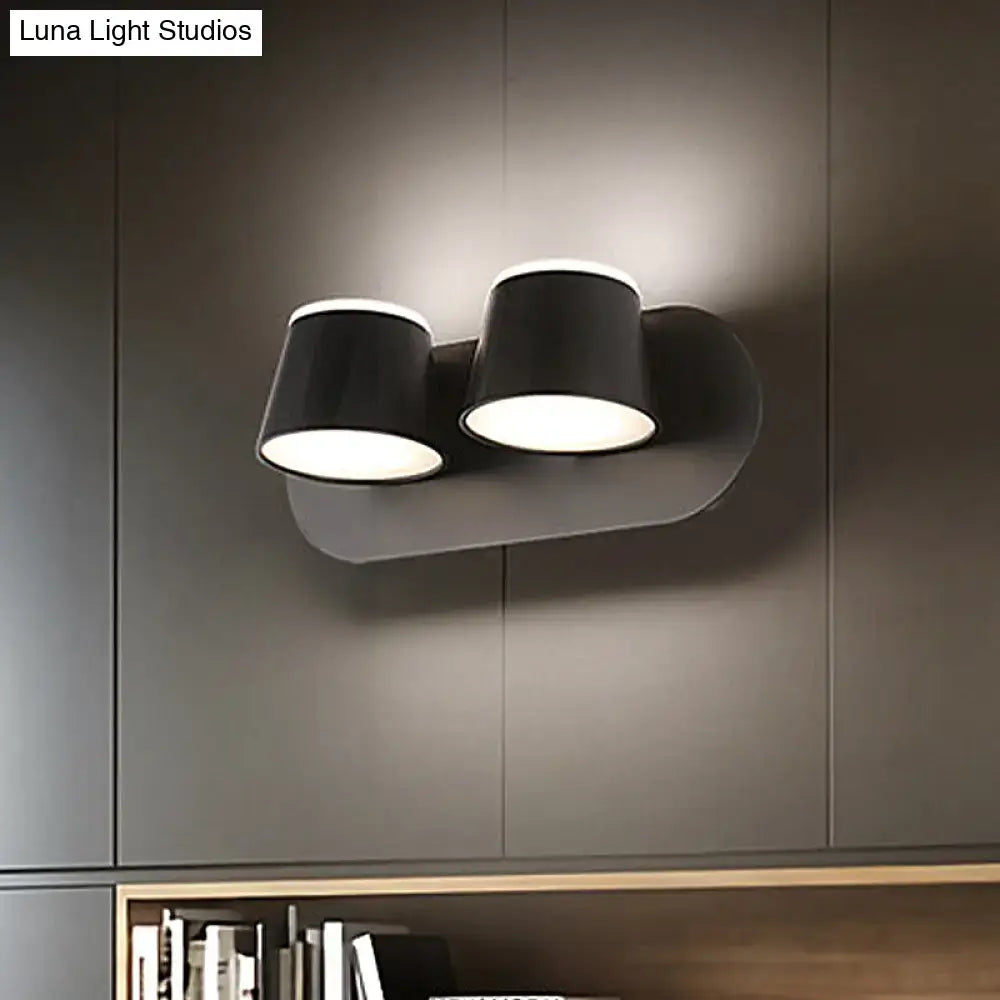 Decorbites black metal cone-shade 2-light wall sconce on Tampa Home & Garden Store