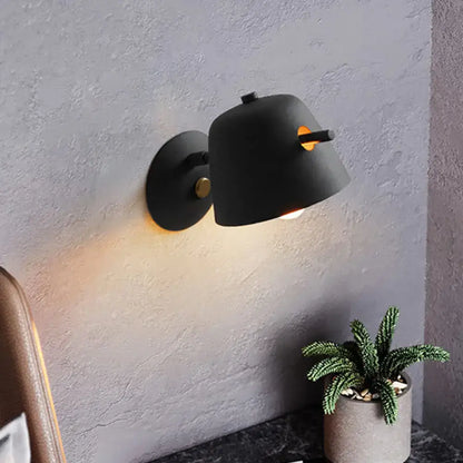Black metal wall light matte finish; wall-mounted with warm glow Decorbites on Tampa Home & Garden Store