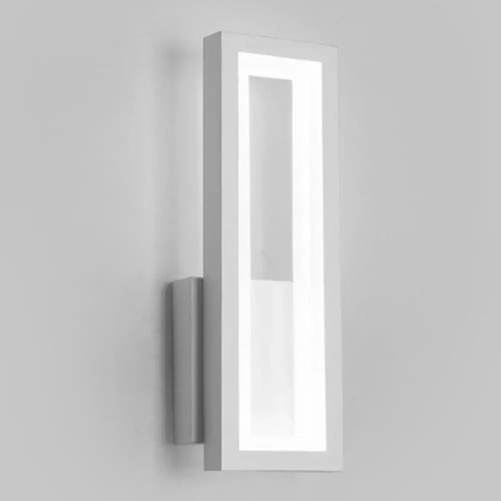 Decorbites modern black minimalist LED wall sconce with acrylic bedside lighting on Tampa Home & Garden Store