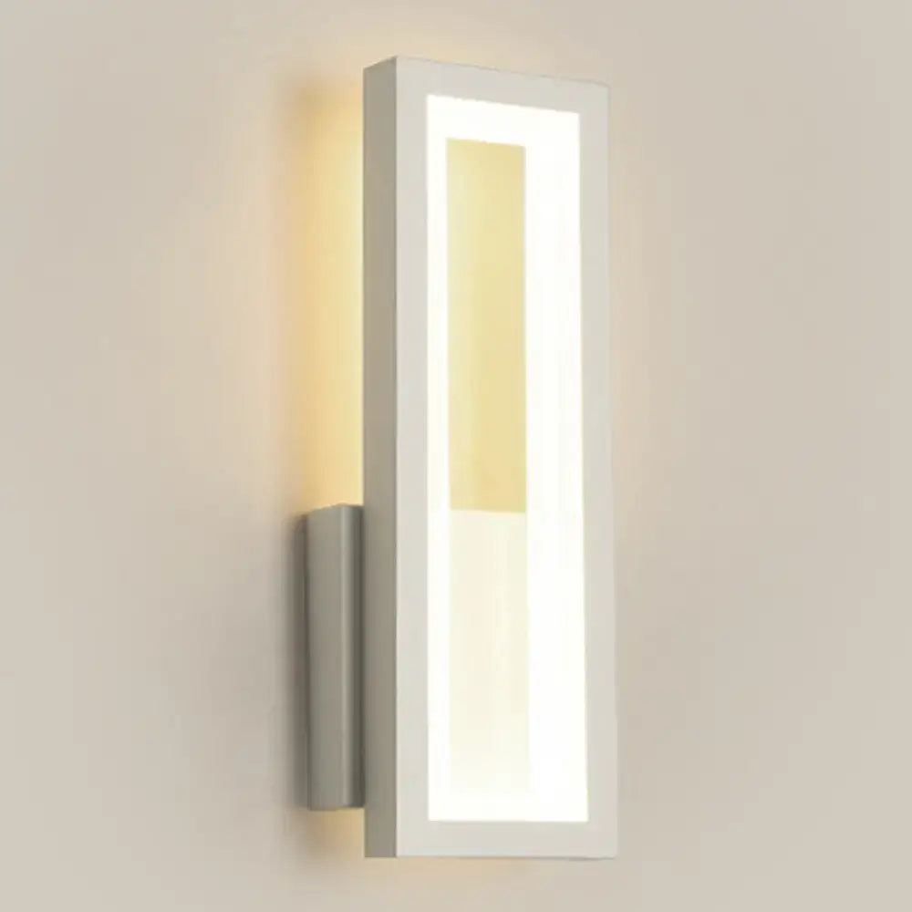 Modern black minimalist LED wall sconce with acrylic by Decorbites on Tampa Home & Garden Store