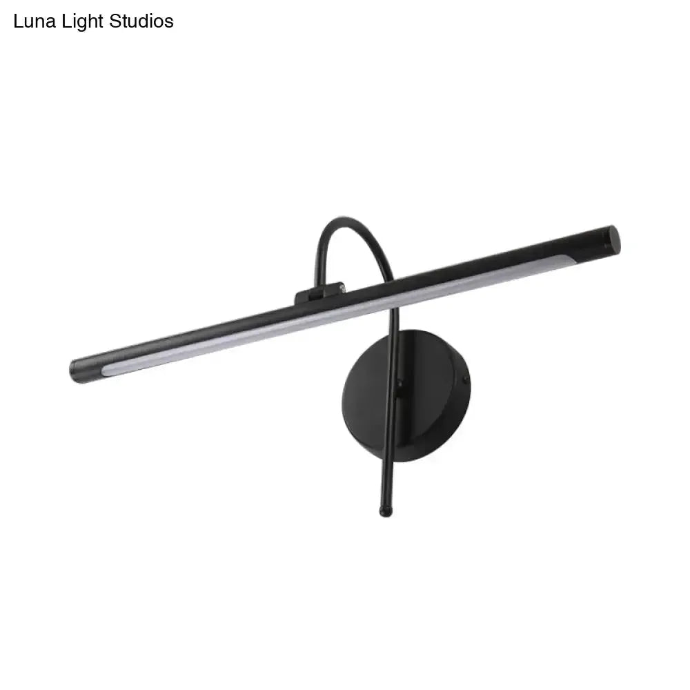 Modern Black Nickel Led Wall Lamp with Shade