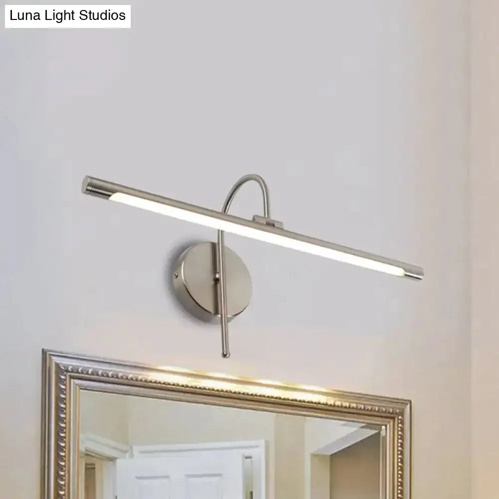 Modern Black Nickel Led Wall Lamp with Shade