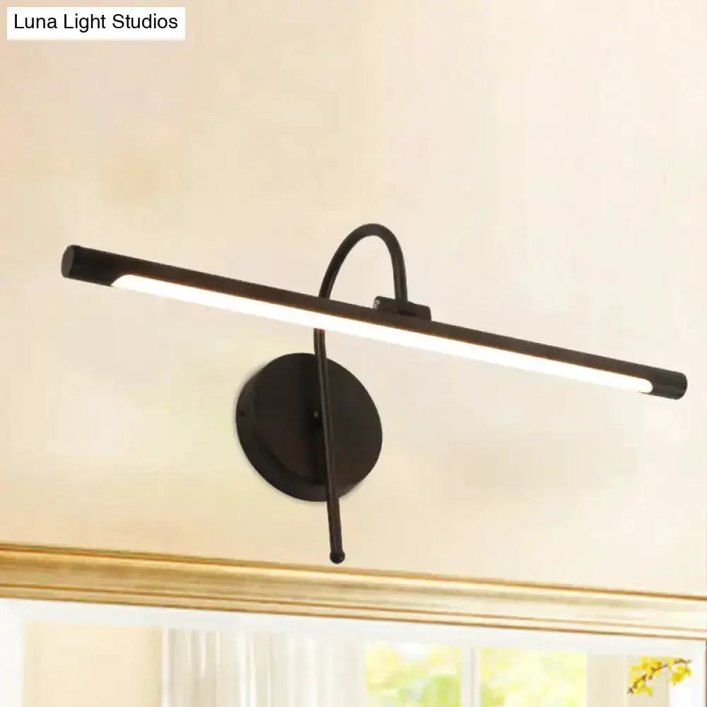 Modern Black Nickel Led Wall Lamp with Shade