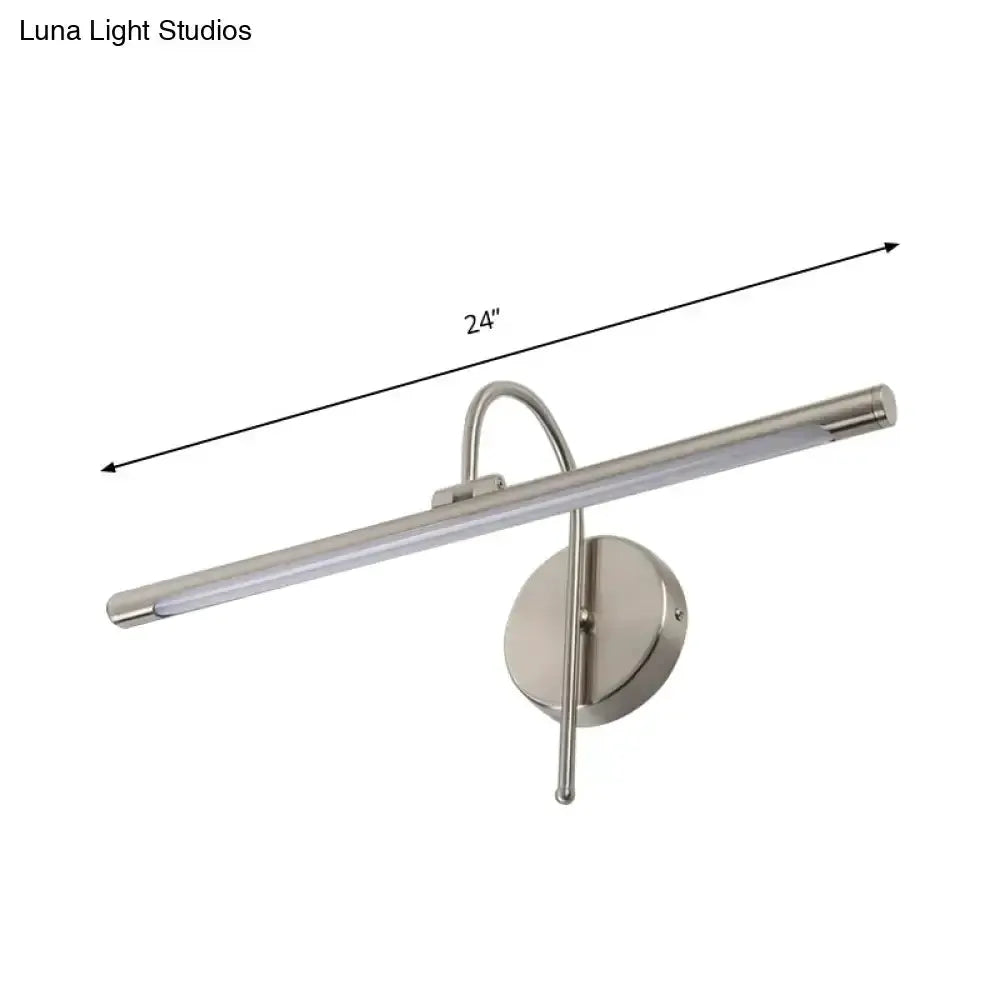 Modern Black Nickel Led Wall Lamp with Shade