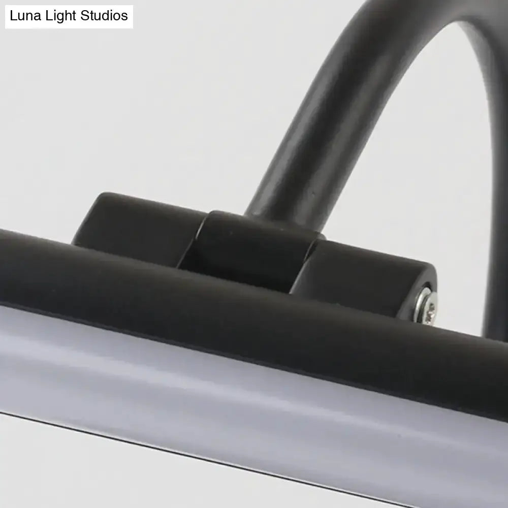 Modern Black Nickel Led Wall Lamp with Shade