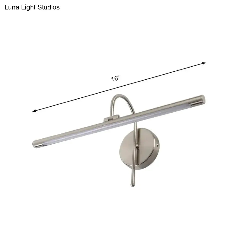 Modern Black Nickel Led Wall Lamp with Shade