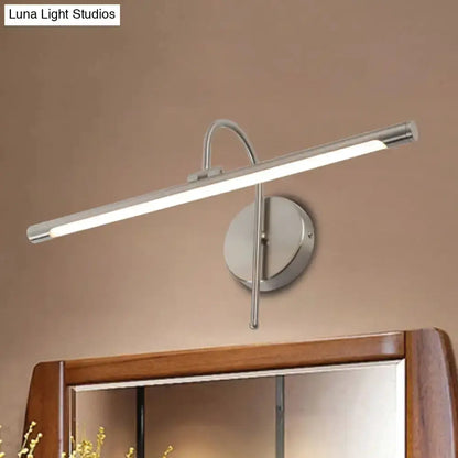 Modern Black Nickel Led Wall Lamp with Shade