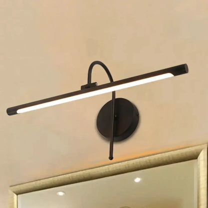 Modern Black Nickel Led Wall Lamp with Shade