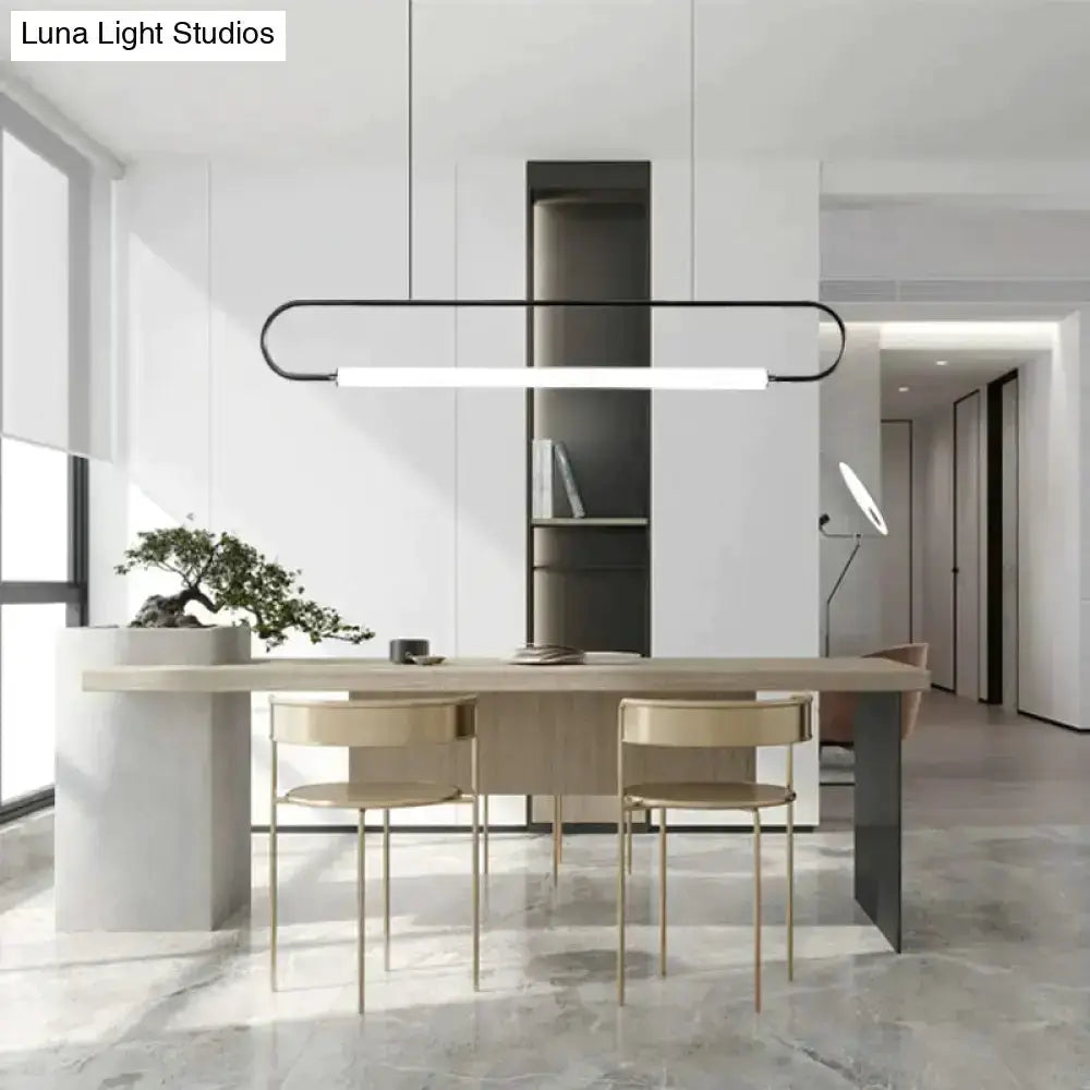 Pendant light Decorbites modern black Nordic minimalist LED bar fixture over kitchen island on Tampa Home & Garden Store