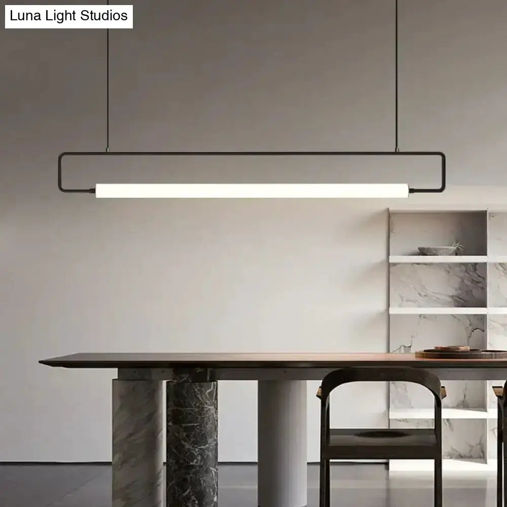 Pendant light, black Nordic bar with LED tube, Decorbites kitchen lighting on Tampa Home & Garden Store