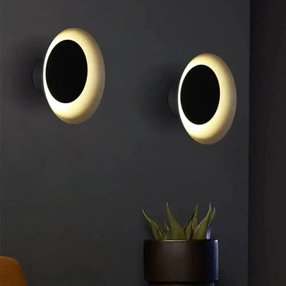 Decorbites modern black pink circle sconce lights (2-pack) for bedroom wall on Tampa Home & Garden Store