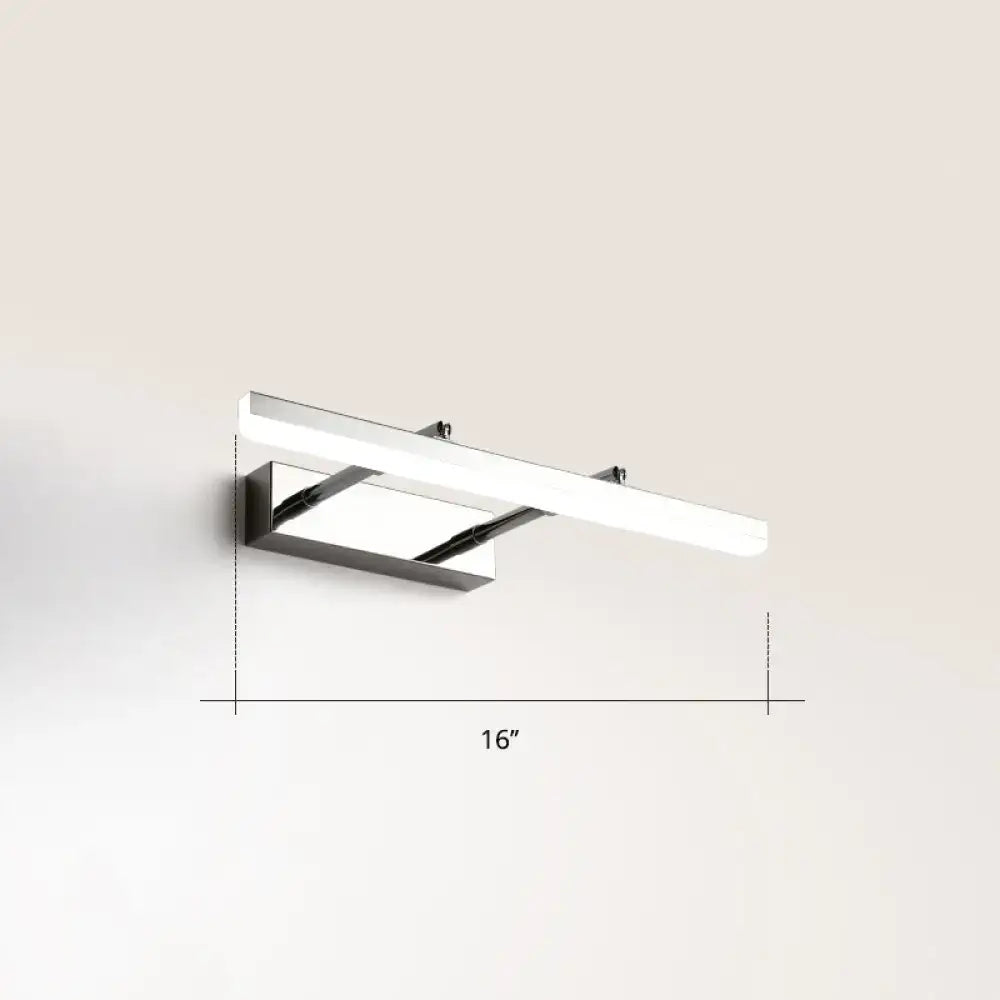 Decorbites modern black pivoting LED vanity bar wall light 16" span on Tampa Home & Garden Store