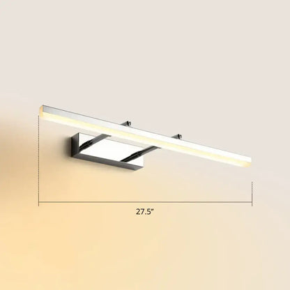 Modern black pivoting bar LED wall mount vanity light by Decorbites, 27.5in long on Tampa Home & Garden Store