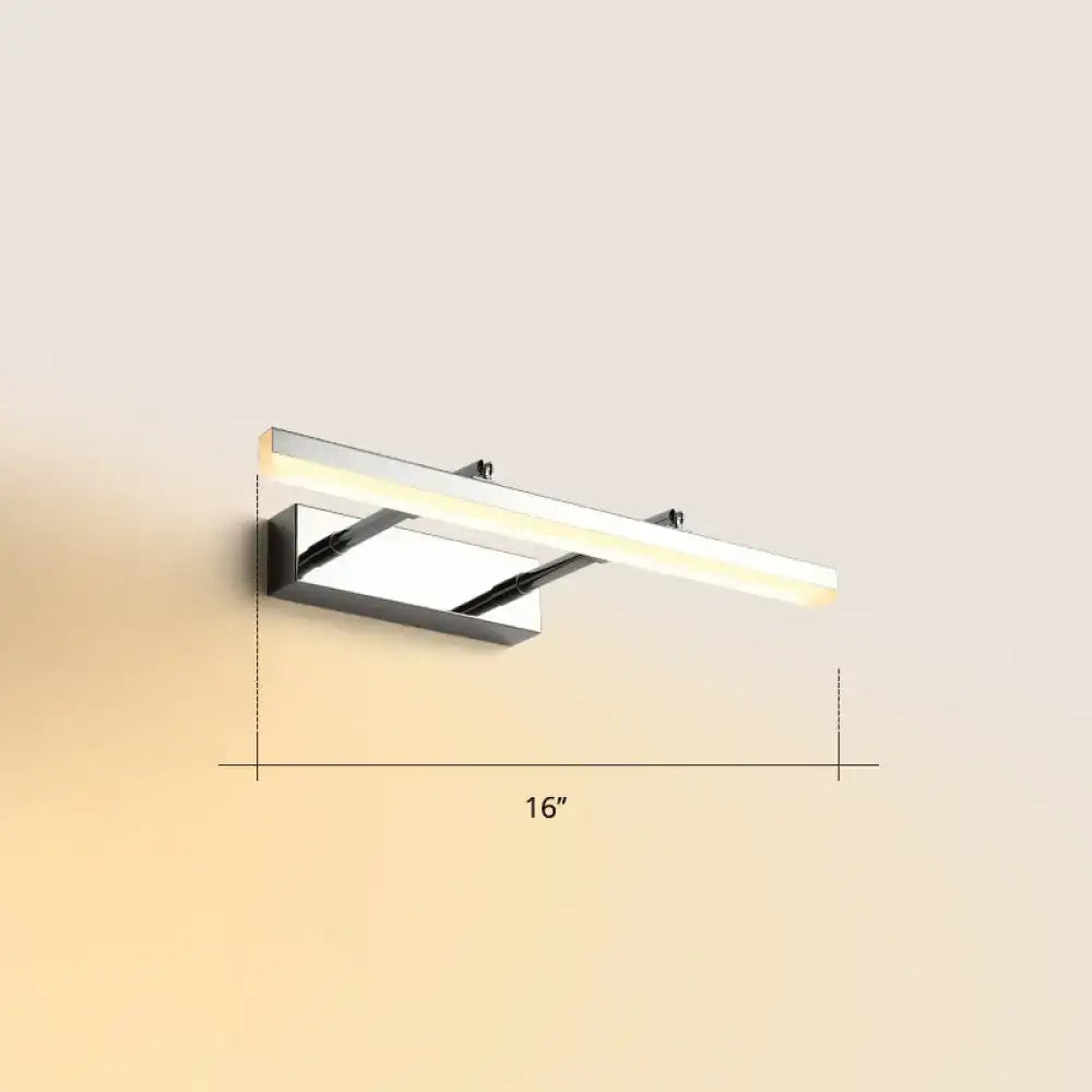 Decorbites modern black pivoting bar LED wall mount vanity light for bedroom, 16 inch length on Tampa Home & Garden Store