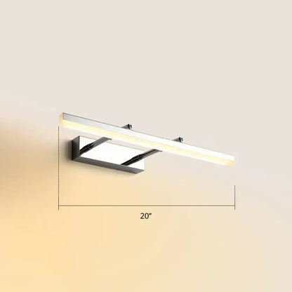 Modern black pivoting bar LED wall mount bedroom vanity light by Decorbites, 20" long on Tampa Home & Garden Store