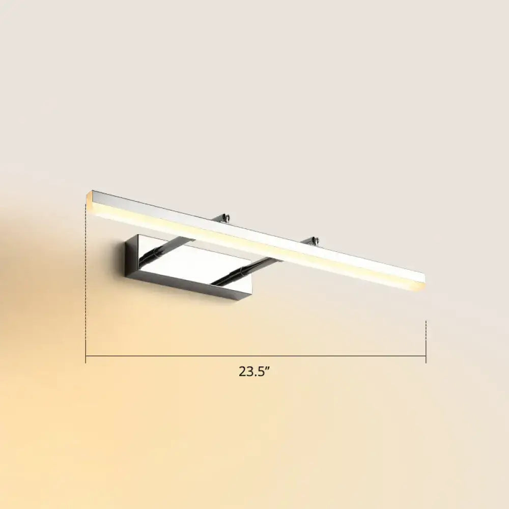 Modern black pivoting bar LED wall-mount vanity light by Decorbites, 23.5 in long on Tampa Home & Garden Store