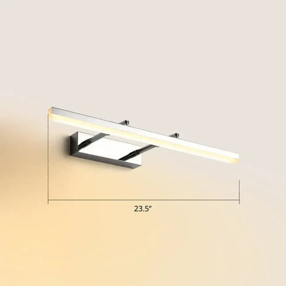Modern black pivoting bar LED wall-mount vanity light by Decorbites, 23.5 in long on Tampa Home & Garden Store
