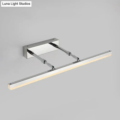 Decorbites chrome pivoting bar LED vanity light for bedroom vanity with wall mount on Tampa Home & Garden Store