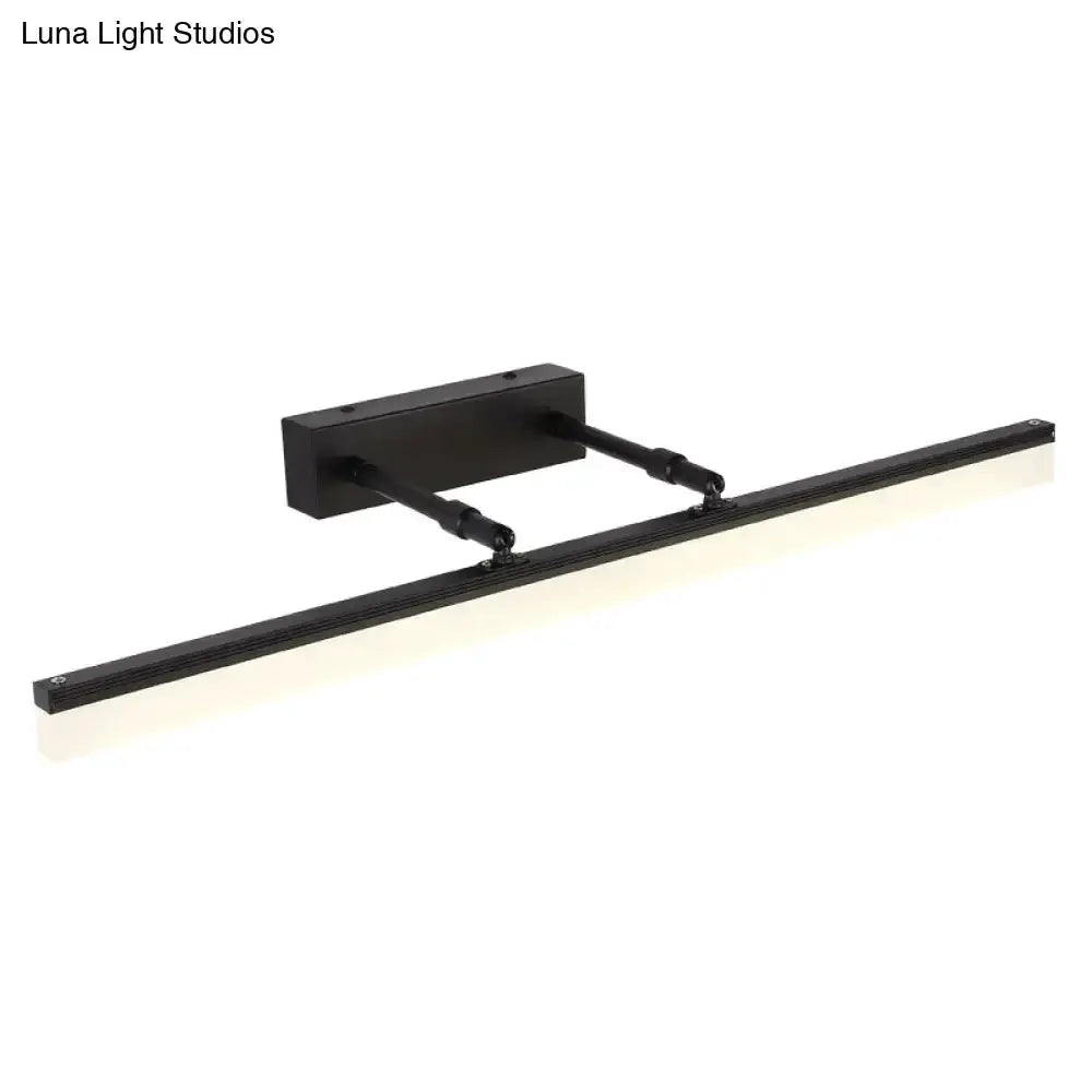 Black Retractable Vanity Sconce Light Bathroom