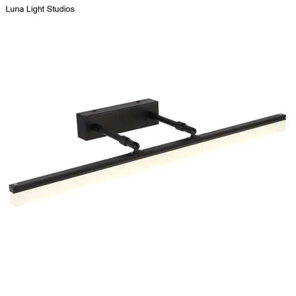 Black Retractable Vanity Sconce Light Bathroom
