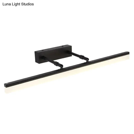 Decorbites modern black retractable stick vanity sconce light for bathroom on Tampa Home & Garden Store