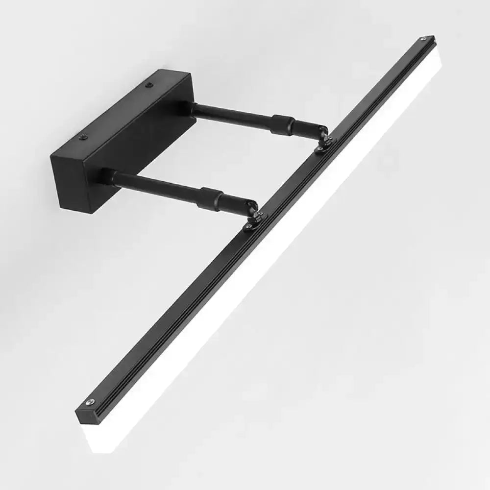 Black Retractable Vanity Sconce Light Bathroom