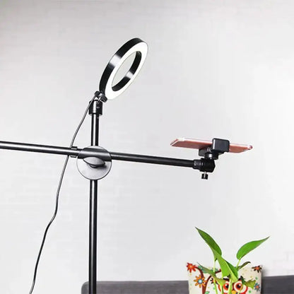Modern Black Round Led Vanity Lamp with Arm