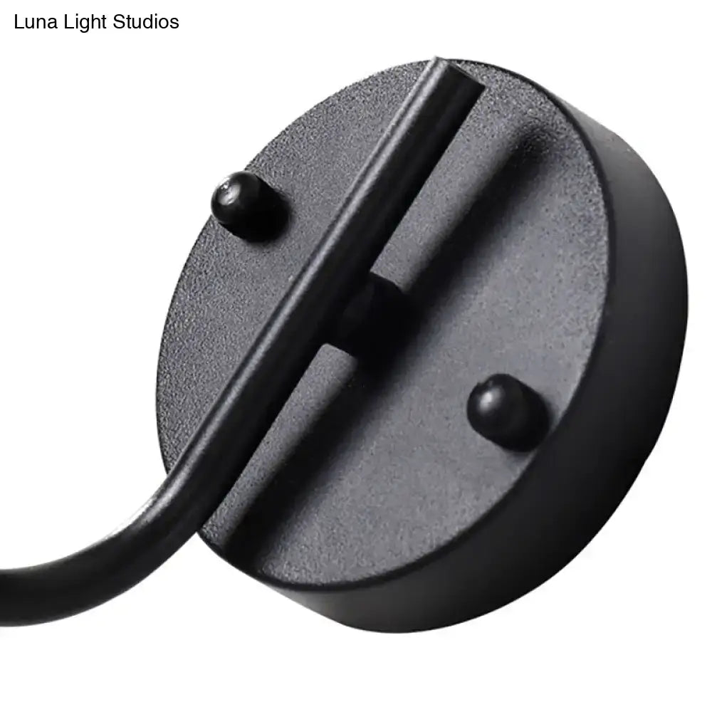 Black Glass Shade Sconce with metal backplate and mounting bar Decorbites on Tampa Home & Garden Store