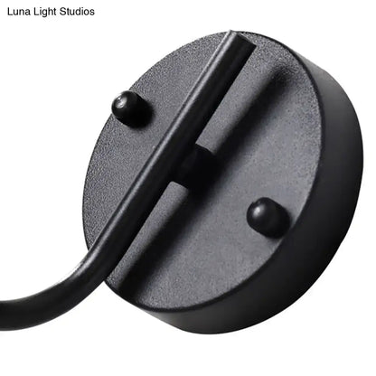 Black Glass Shade Sconce with metal backplate and mounting bar Decorbites on Tampa Home & Garden Store